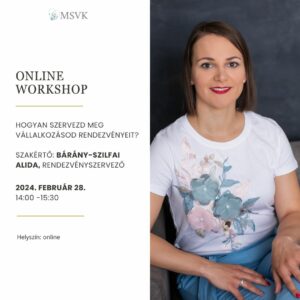 MSVK online workshop - Bárány-Szilfai Alida - céges rendezvények